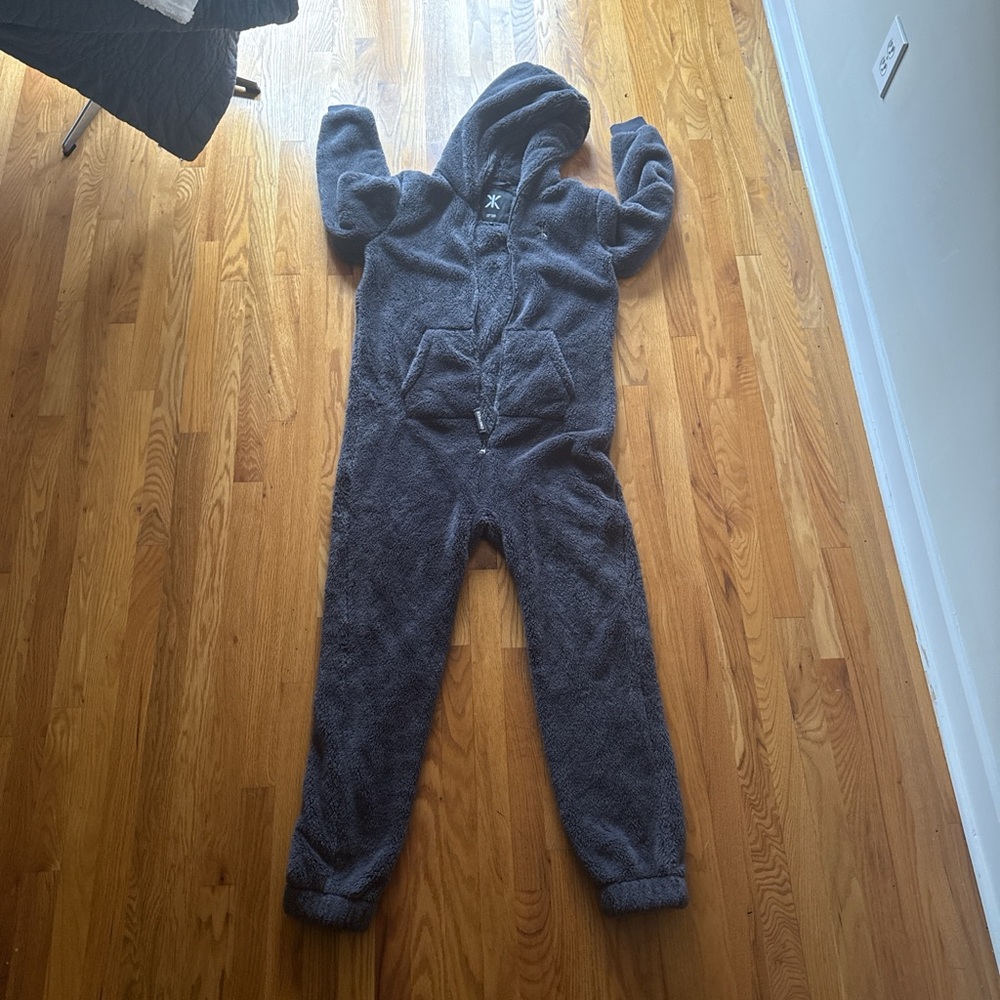 Onepiece Charcoal Fleece Onesie- never worn